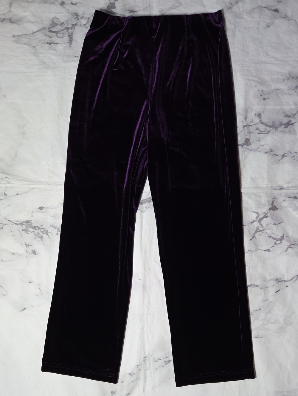 Bechamel Purple Velvet Pull On Pants
